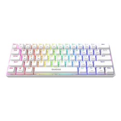 Gamdias Hermes E3 RGB 60% Red switch - White